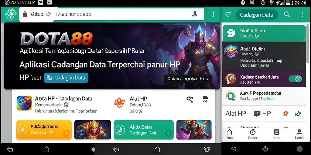 Tampilan antarmuka DOTA88 untuk cadangan data yang praktis dan mudah digunakan.