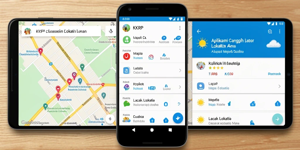 Antarmuka pengguna KKRP menampilkan peta lokasi yang jelas dan informatif.