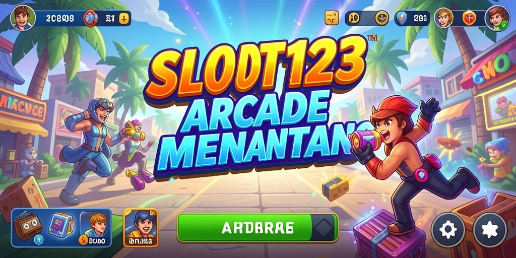 Antarmuka pengguna SLOT123 yang menarik dan interaktif.