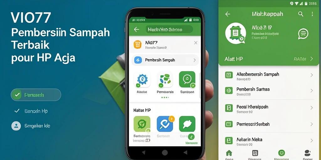 Tampilan antarmuka aplikasi VIO77 yang bersih dan mudah digunakan.